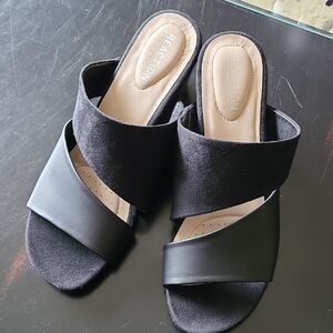 Kenneth Cole Reaction Leather & Suede Wedges